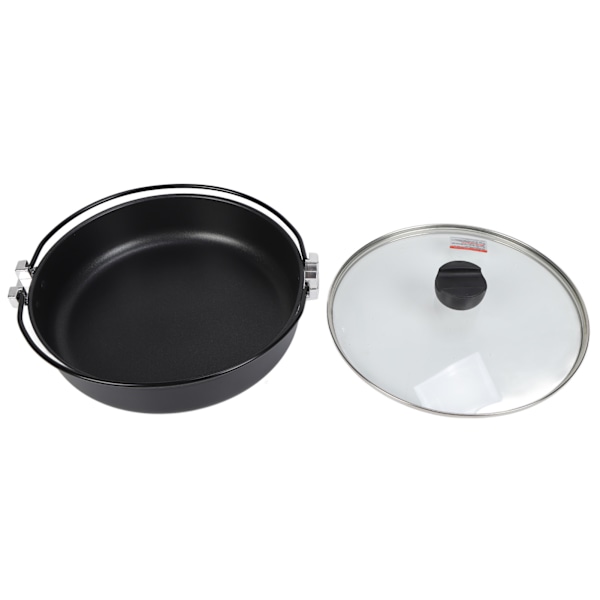 26,9 CM Japansk Hot Pot aluminiumlegering gryde Gryde Multifunktionel Non Stick-pande med låg