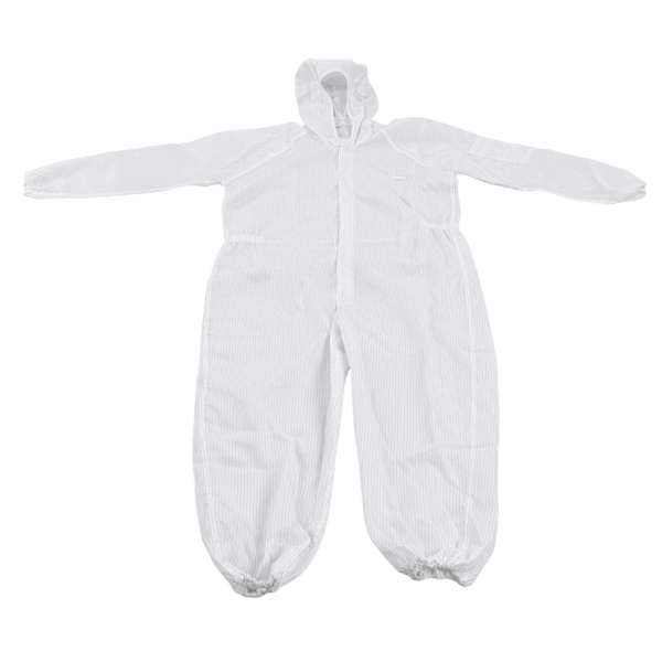 Beskyttelsesdragt Polyester Statisk Bestandig Støvsikker Partikelsikker Arbejdstøj til SMT Workshop 4XL