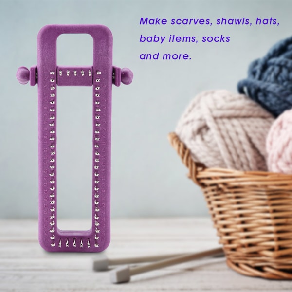 Justerbar Sock Loom Kit Stickbräda för handgjorda strumpor Scarf Hatt