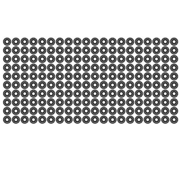 200 stk. drejeskive aluminiumslegering rund skala plader ark 0100 BEMKDP til potentiometer