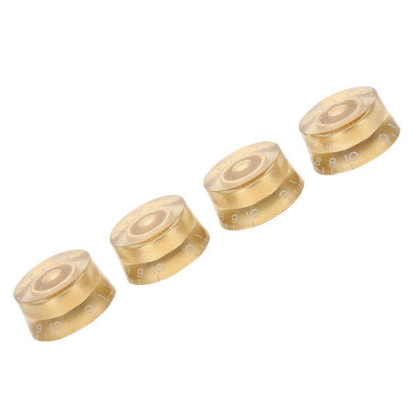4 stk Guitar Tone Speed ​​Volumenkontrolknapper Udskiftning til Les Paul (Guld)
