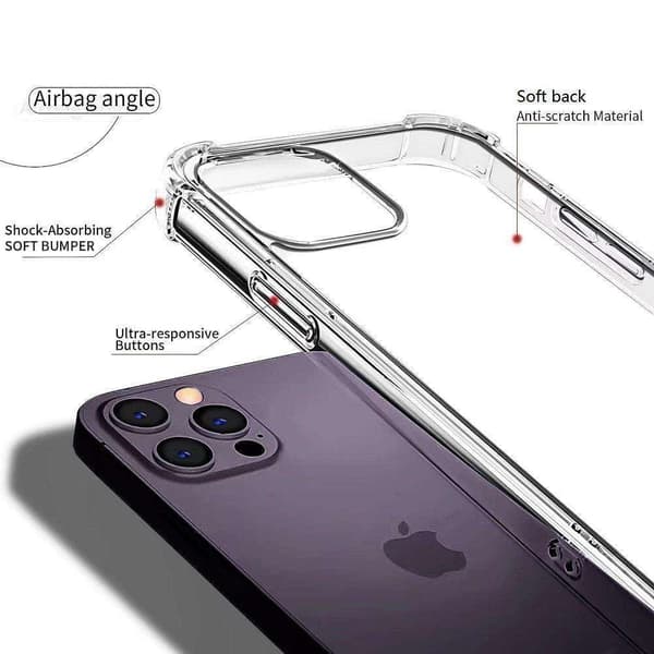 【NX】Kompatibel med iPhone 14 Plus - Stötsäkert silikonfodral extra stöttåligt Transparent transparent