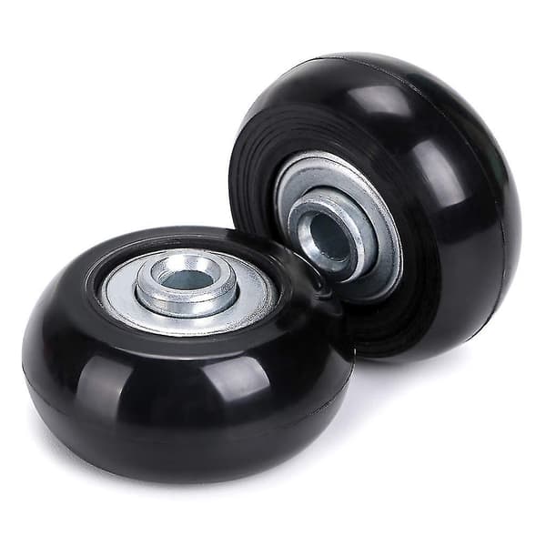 Set med 4 extra svängbara gummihjul 40 x 18 mm för resväska