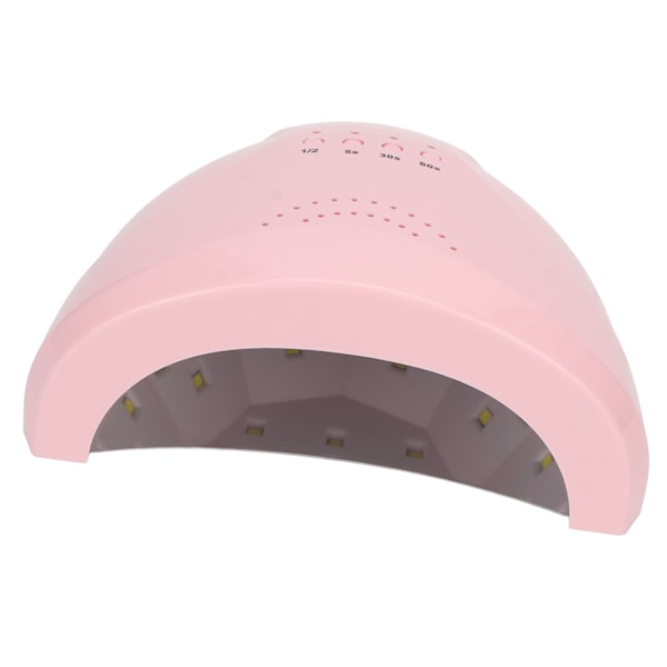 UV LED Neglelakk Lampe Intelligent Infrarød Sensor Berøringsskjerm Rosa UV Lampe Negletørker 100‑240V EU Plugg