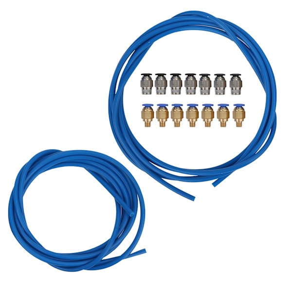 3D-tulostin PTFE-putki PC4‑M6 PC4‑M10 pneumaattiset liittimet Creality Ender 3:lle