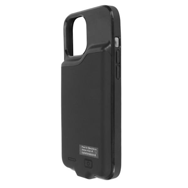 6,7 tums 5500mAh batteriladdarfodral Extern Power Bank Batteriladdningsfodral för Iphone 12 Pro Max Svart