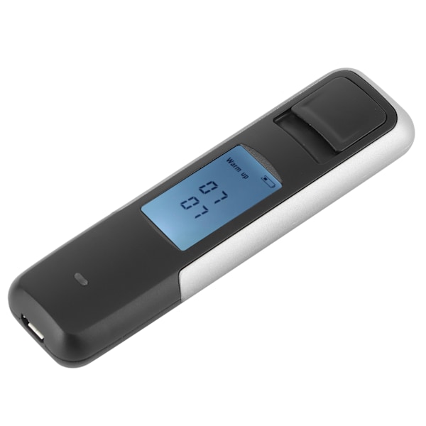 Bärbar alkomanalysator LCD-skärm Vintestare rattfyllerianalysator Blåsdetektor CSY‑006Silver