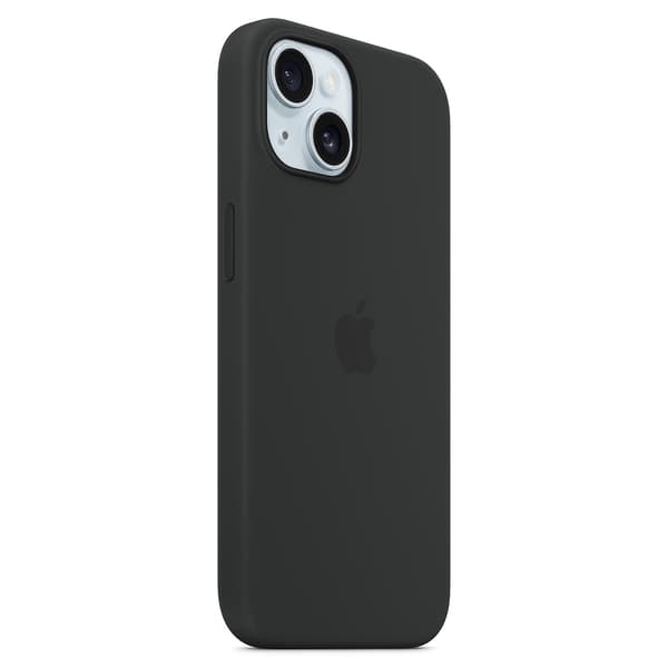 iPhone 15 Cover Kompatibelt med MagSafe Ridsefast Silikonecover Sort iPhone 15 iPhone 15 Black