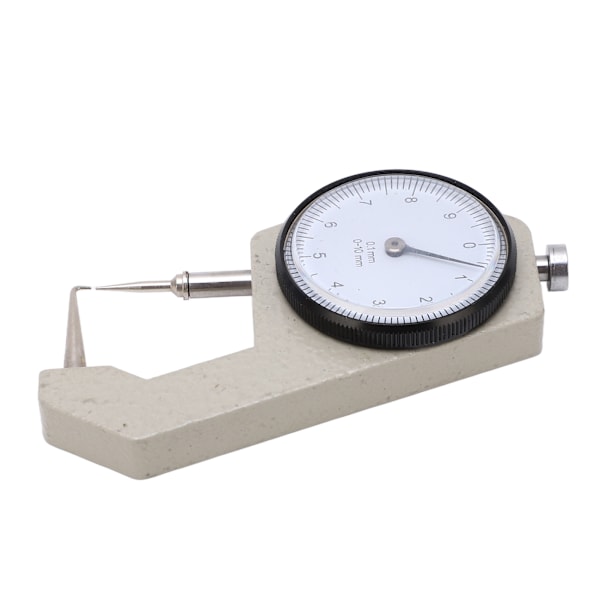 Tjockleksmätare Bärbar Clear Scale Pointer Display Slitstark Tjockleksmikrometer för mätning Böjd spets 0-10 mm