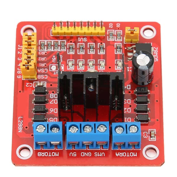L298N Dobbelt H Bro DC Stepper Motor Driver Modul Multifunktionelt Motorstyringskort