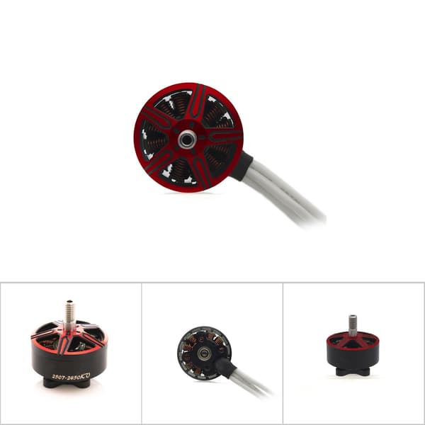 Profesjonell 2507 2450KV 4‑6S Børsteløs Motor 7'Prop for RC Multirotor FPV Racing Drone