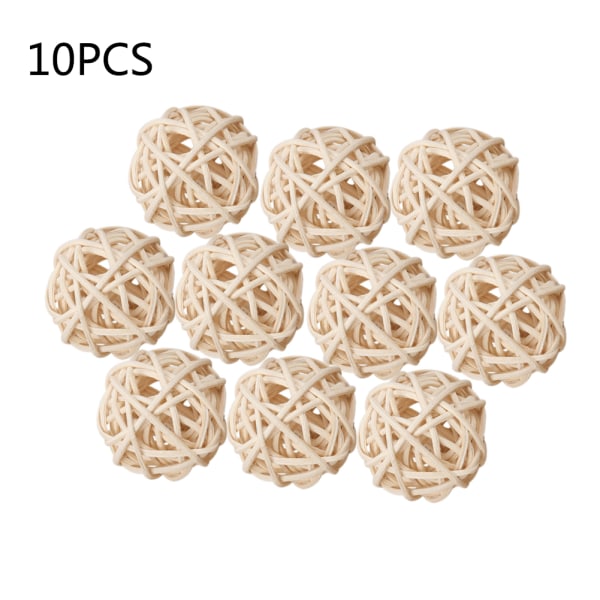 10pcs white aromatherapy balls aromatherapy volatile plant accessories rattan