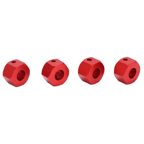 RC Hex Hjulnav Adapter Hub Udvidelsesforbindelse til Traxxas 1/10 RC Crawler Bil Køretøj Rød 8mm