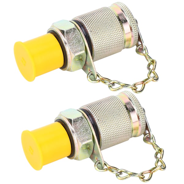 2 stk Hydraulisk testadapter Højtryks slangetilslutning Målepunktforbindelsesværktøj M10 x 1-M12 x 1,25