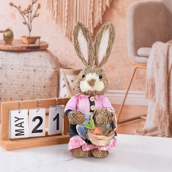 Rustik påsk Heminredning - Bunny Figurine Party Supplies