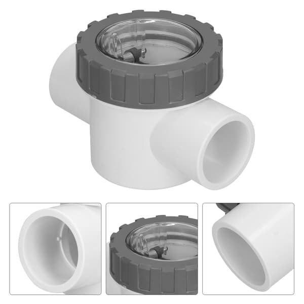 PVC Backventil Pool Transparent Icke-Returventil Ersättningstillbehör (V501A)
