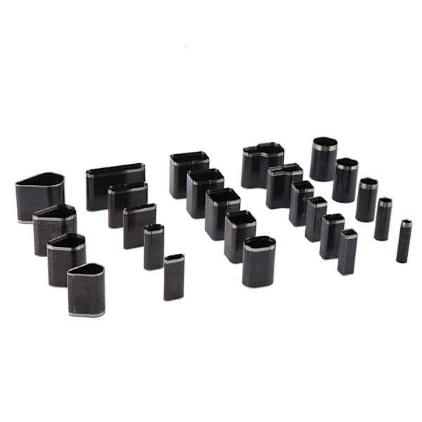 25 st Multi Shape Läder Hålskärare verktygsset Handgjorda DIY Craft Läder Puncher