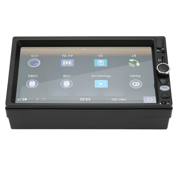 Bilstereo Bluetooth 5.1 7 tommer touchskærm Spejlforbindelse Ratkontrol Bakkamera MP5-afspiller