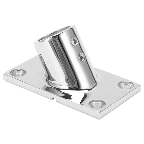 【NX】Bådgelænder Base Fitting Rustfrit Stål 60 Grader Rektangulær Bådgelænder Fitting 22mm/0.9in