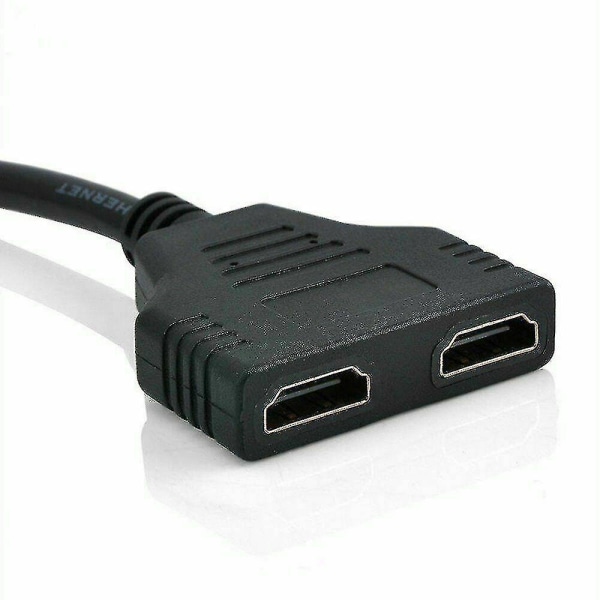 HDMI-port han til hun 1 indgang 2 udgang splitter kabel adapter konverter 1080p