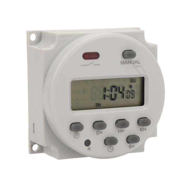 Liten type 7-dagers programmerbar digital visningstimerbryter 1S~168h 5VA(5V DC)