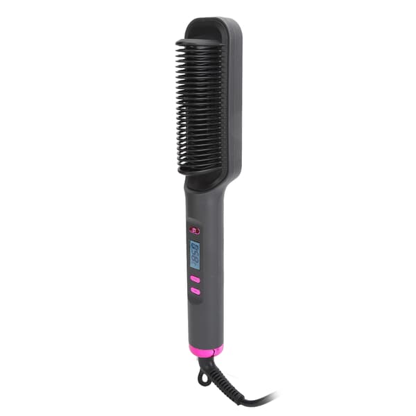 Rettebørste 3D-tenner Multi Temp-moduser PTC Jevn Oppvarming Negativ ion Auto Av Rettekam 110‑220V US-plugg