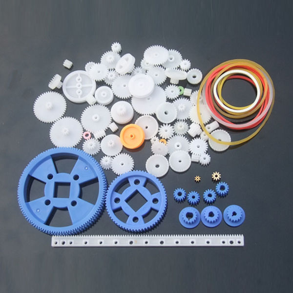 80 st Växellåda Motor Plast Kuggremsremskiva Axelhylsset DIY Robot Scientific Making