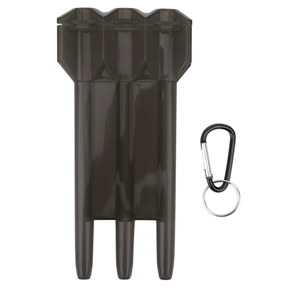 Universal Portabel Dart Box ABS-fodral 3-hylsa Förvaring W/Aluminium Legering Hang Spänne Svart