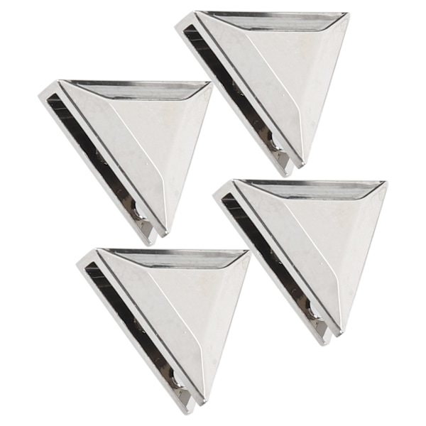 4 set metall triangelknappar gör-det-själv-jeans Bagageväska Dekorationsspänne TillbehörSilver B01-51-52062