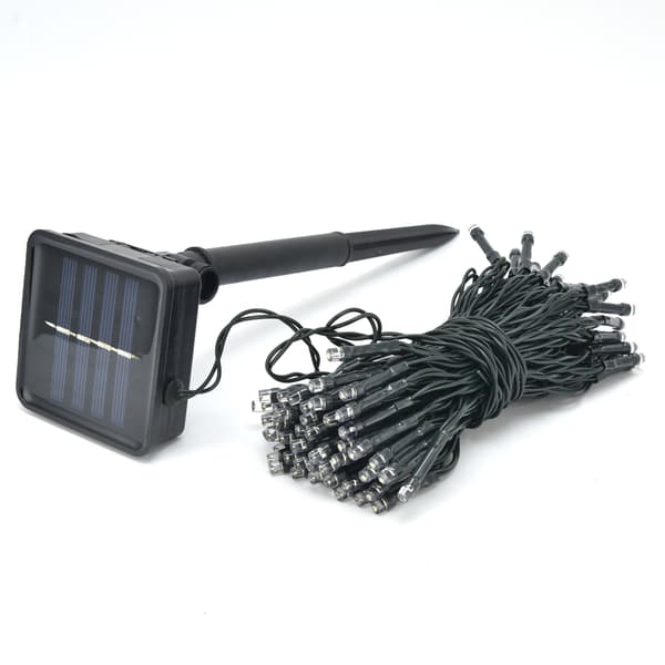 【NX】12 m Solar String Lights 8 lysmoduser 100 LED IP44 vanntett solcellelampe kompatibel med uteplass terrasse dekorasjon