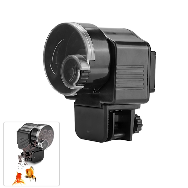 Hjem Akvarium Fiske Tank Automatisk Mat Feeder Timer Svart