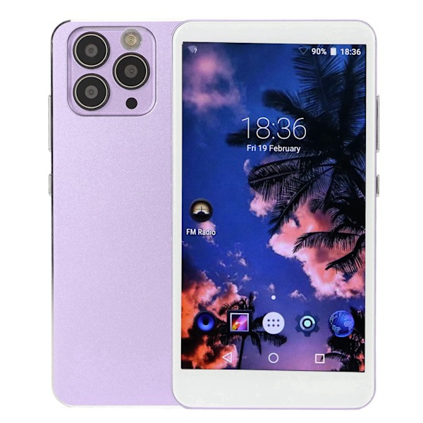 MP4-soitin Bluetoothilla ja WiFi:llä HiFi-äänellä 5,0 tuuman Full Touch Screen Kannettava MP4-soitin Bluetooth-kuulokkeilla Lila