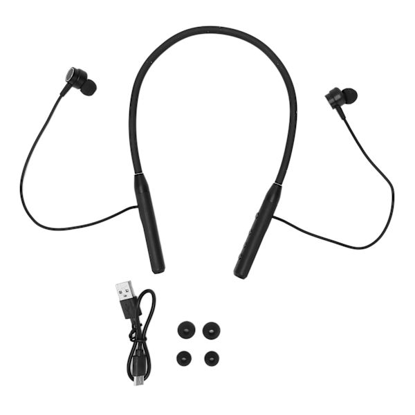 Bluetooth Nackhodetelefoner IPX7 Vanntette HiFi Stereo Dyp Bass Magnetisk Nackreim Trådløse Hodetelefoner for Sport