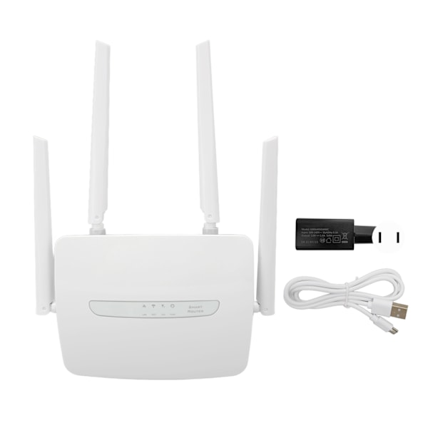 4G LTE CPE WiFi-router med SIM-kortplats Extern antenn 150 Mbps Stöd 32 användare WAN LAN-port Wifi Hotspot 100‑240V US-kontakt