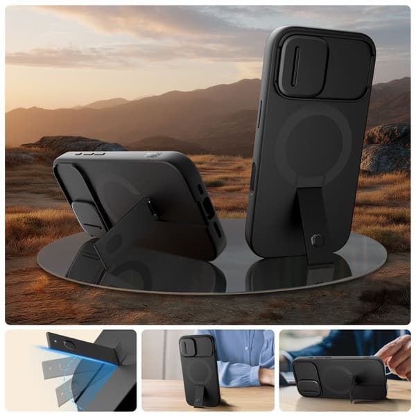 Tech-Protect Kompatibel med iPhone 17 Cover MagSafe Kevlar Aura Sort 100