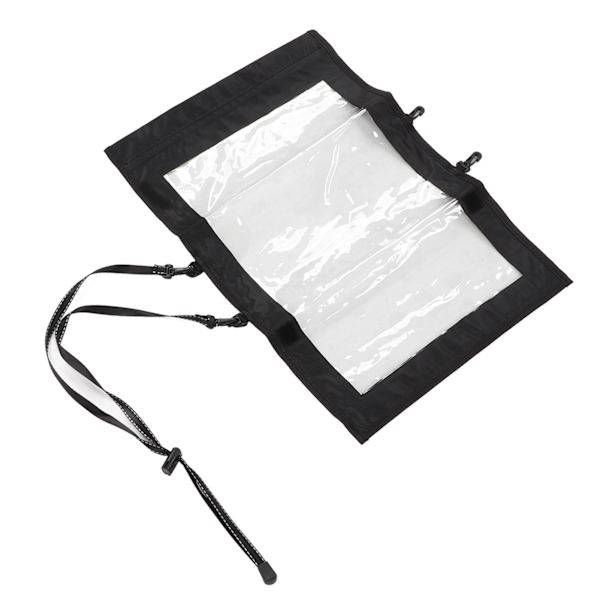Transparent vandringskortpose med 2 ekstra stropper Vandafvisende TPU Map Dry Case til camping