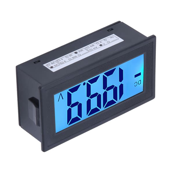 YB5135DB DC Digital Voltmeter LCD Display Spændingsmåler AC100-240V Strømforsyning DC 0-200V