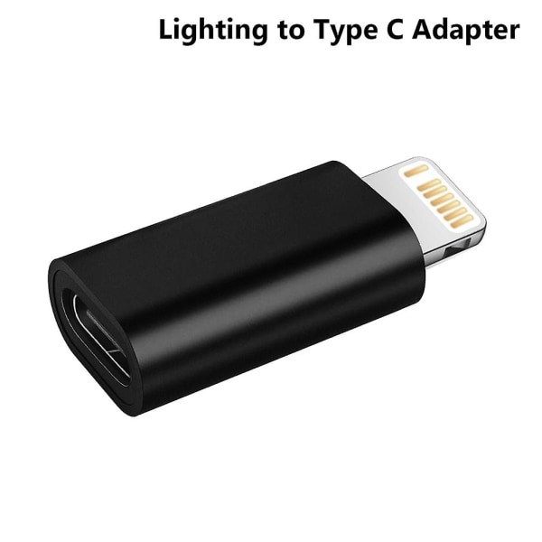 För Iphone Adapter Belysning Till Typ C 3.5mm Aux Jack Hona För Iphone 13 11 Pro X 8 USB C Kabelomvandlare Laddkontakt Lighting to Type C
