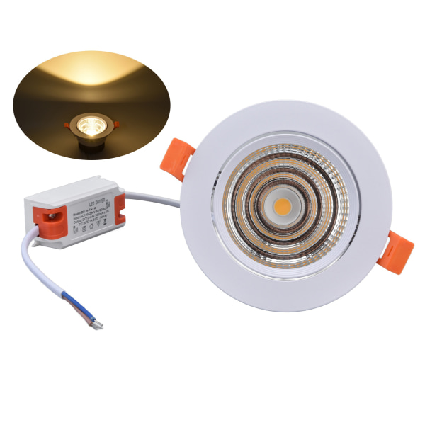 LED indbyggede spotlights Stabilt lys God varmeafledning Antikorrosion Nem at installere LED Downlight 100‑264V