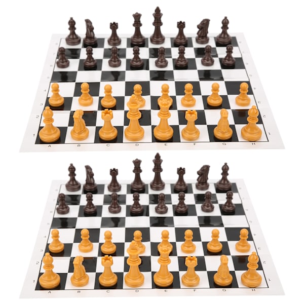 2 set schackspel schackspelsset Bärbara barn Vuxna som spelar schackspelleksak
