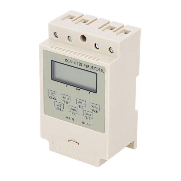 Mikrokontroller tidskontrolrelæ Digital elektronisk timerbryder med kondensator skinne montering 220V 25A
