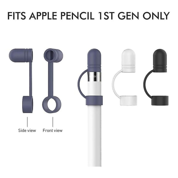 Lämplig för Apple Pencil Apple Capacitor Pen Case Ipad Case Anti-dropp silikon Stylus Pen Cap Combination 1