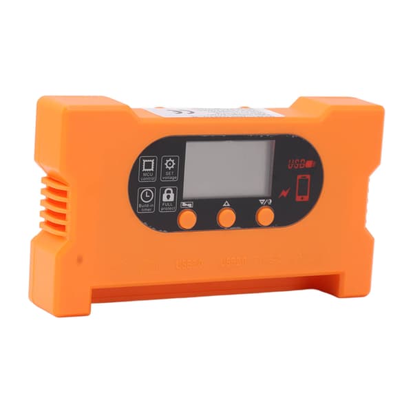 Solar Laddningsregulator 12V 24V Dubbel USB Typ C Snabbladdning Solpanel Batteriregulator med LCD-skärm 20A