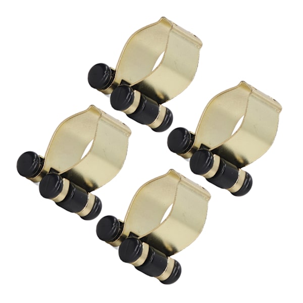 4 st Billiardskö-klämmor Väggfäste Metalljärn Billiardstickhållare Rack för Billiardskö Fiske Spö Guld