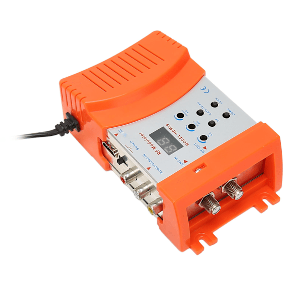 Digital RF-modulator for PAL/NTSC-format HD Multimedia Interface og AV til RF-konverter for hjemme-TV AC 90‑240V EU-plugg
