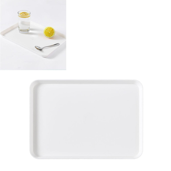 Morgenmadstallerken Nordic Style Minimalisme PP Rektangulær Serveringstallerken til desserter
