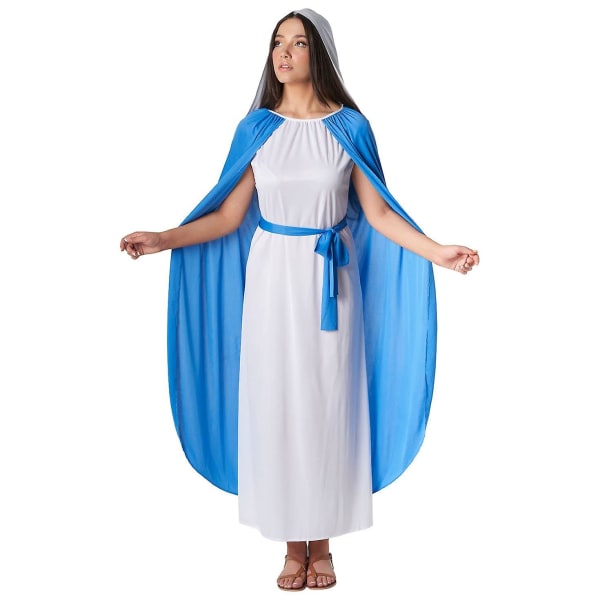 Kostymer Jungfru Maria Dräkt Vuxen Födelse Fancy Dress Vuxen Mary Dräkt Juldräkter För Vuxna Mary Outfit