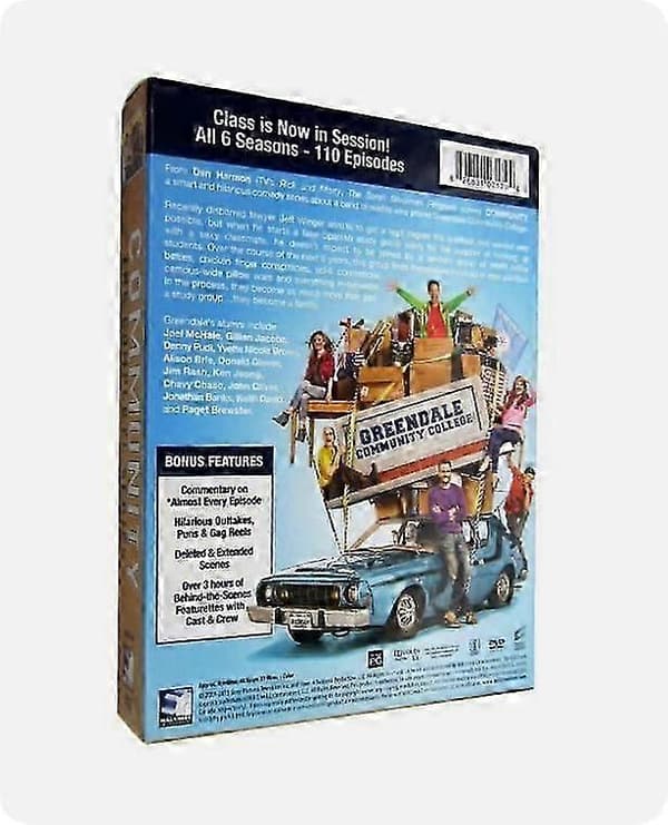 Community: The Complete Series Sæson 1-6 DVD Ny Forseglet 12-Disc engelsk version