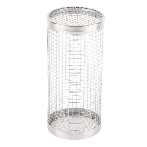 Grillkurv til rotisseri, rustfritt stål, universell, med krok for BBQ, pommes frites, 20 cm/7,9 tommer