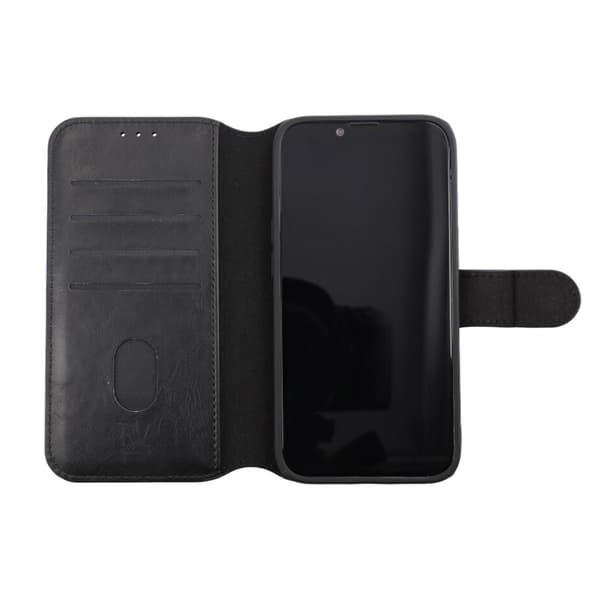 Kompatibel med iPhone 13 Pro Pung Etui Magnet Rvelon - Sort Svart black